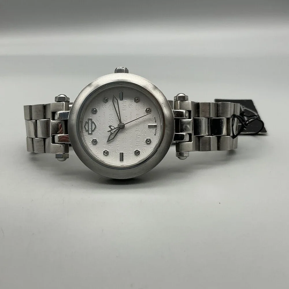 Harley-Davidson By Bulova Womens Watch 36mm Silver Dial 78L17 6.75